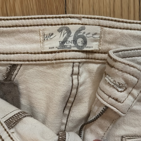 Cream Flare Jeans with Star Patch
REPOST previous order was canceled by buyer - Picture 3 of 4